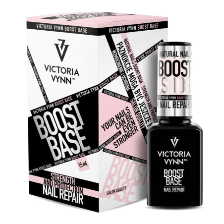 BOOST BASE Nail Repair 2 in1 15ml Baza hybrydowa i odżywka, światłoutwardzalna Victoria Vynn