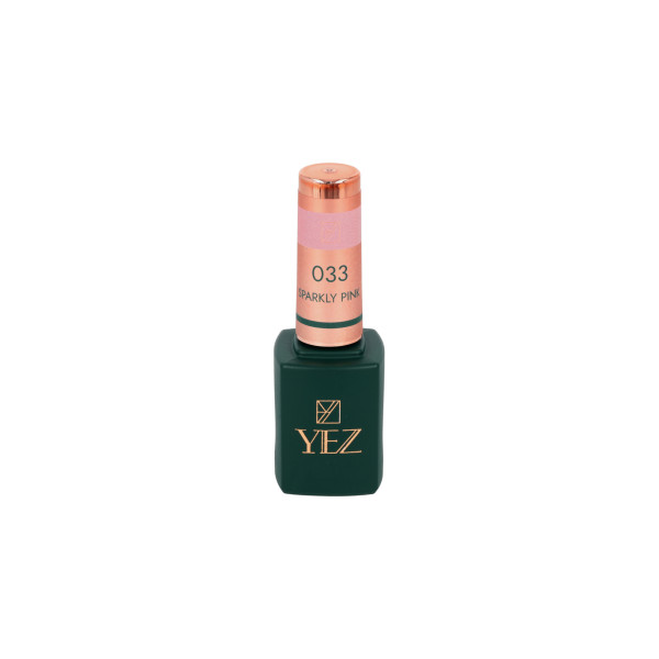 GEL POLISH COLOR Sparkly Pink 033 8ml YEZ Nails