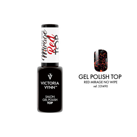 GEL POLISH Top Red Mirage no wipe 8ml Victoria Vynn