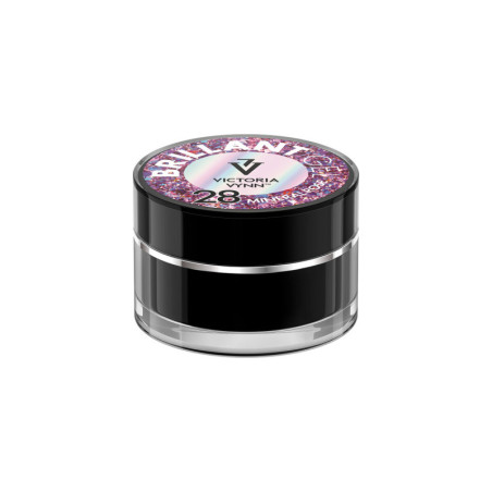 Żel brokatowy do zdobień BRILLANT GEL 28 Mineral Rose 5g Victoria Vynn